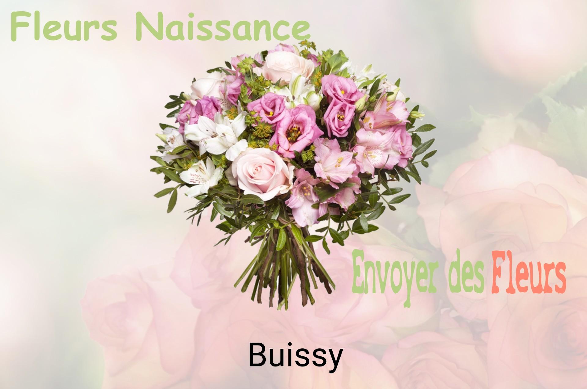 Bouquet de fleurs de naissance livré à Buissy
