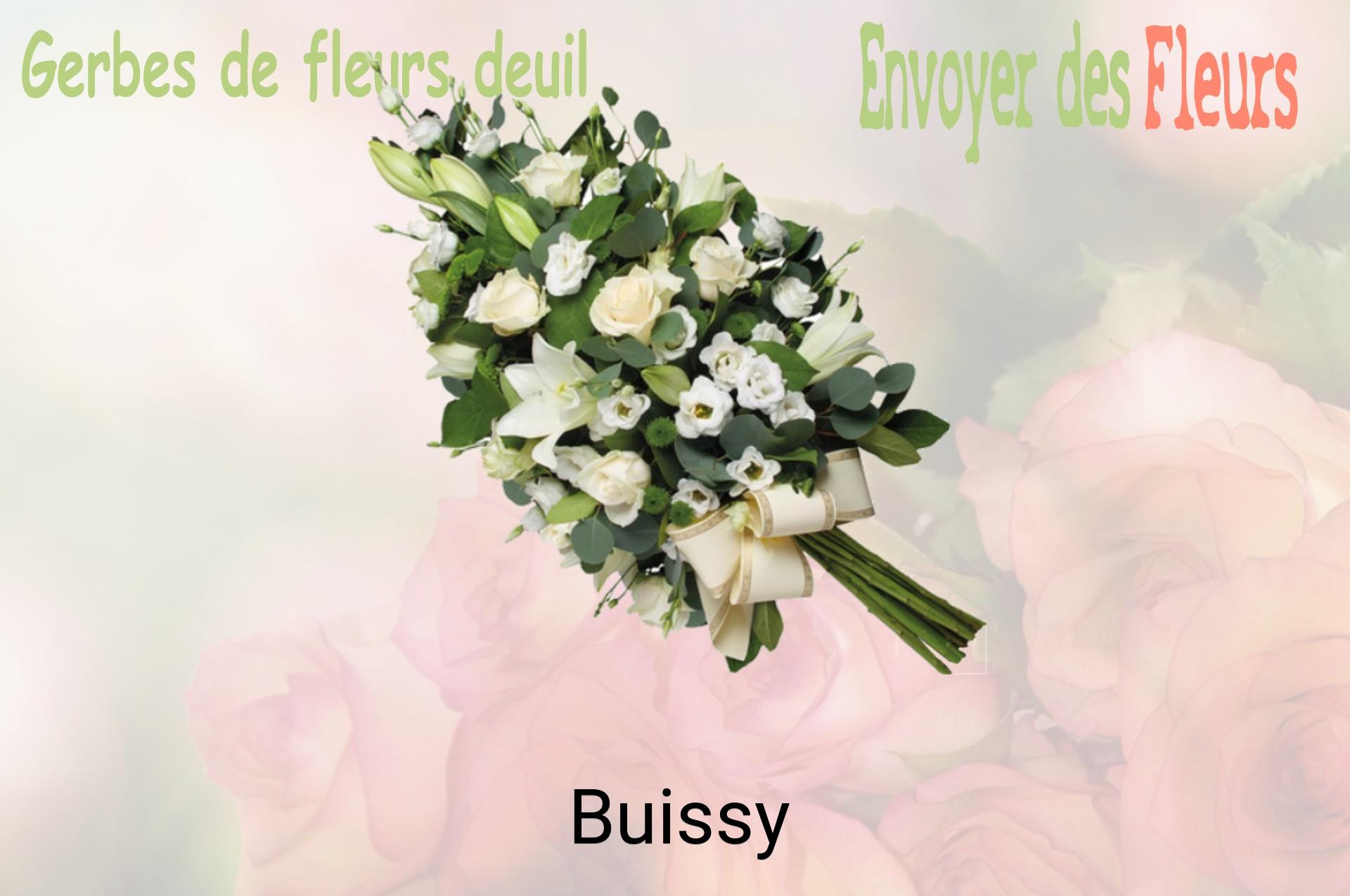 Gerbe de fleurs de deuil livrée à Buissy